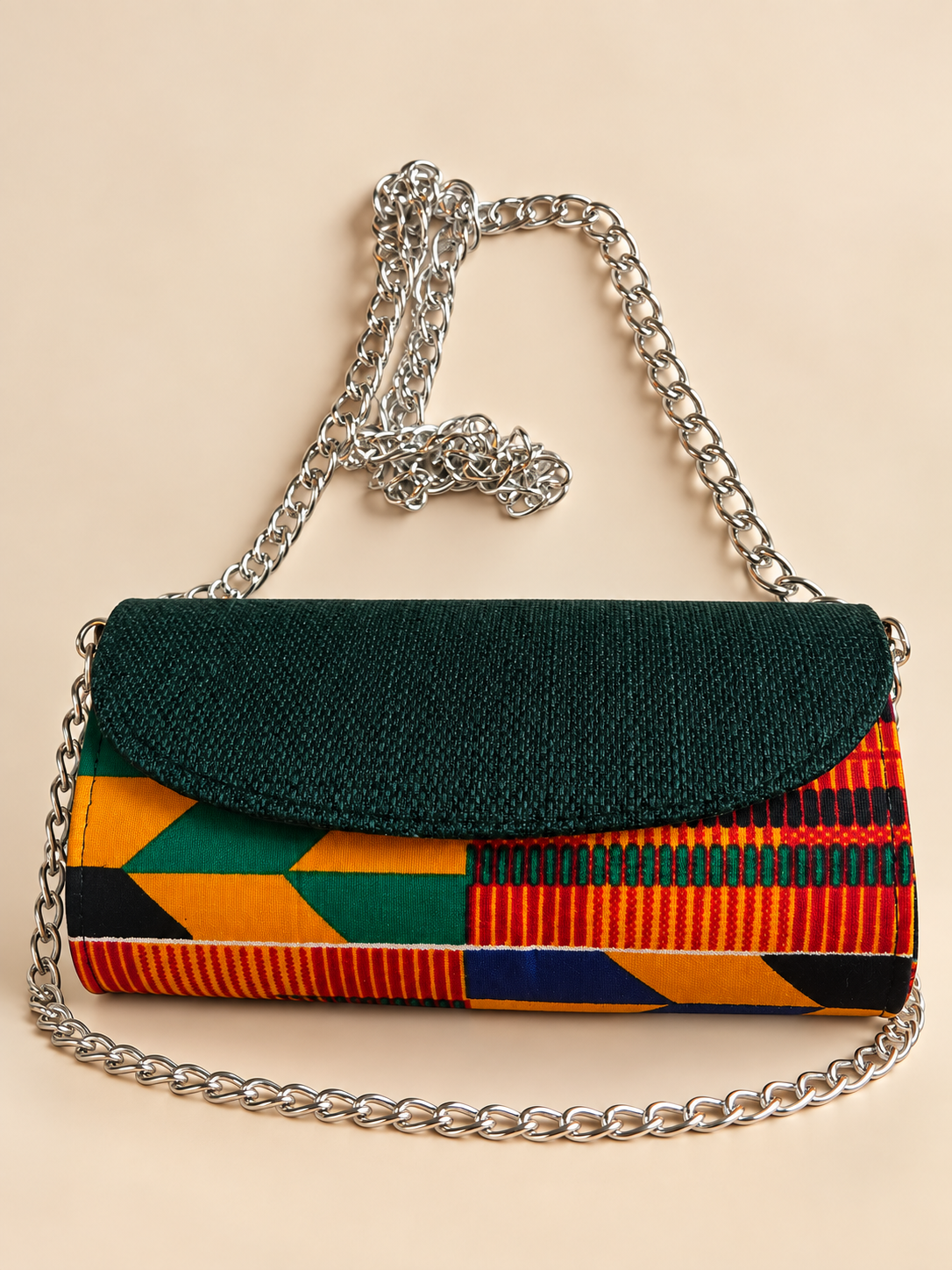 Pochette Kente Chaîne