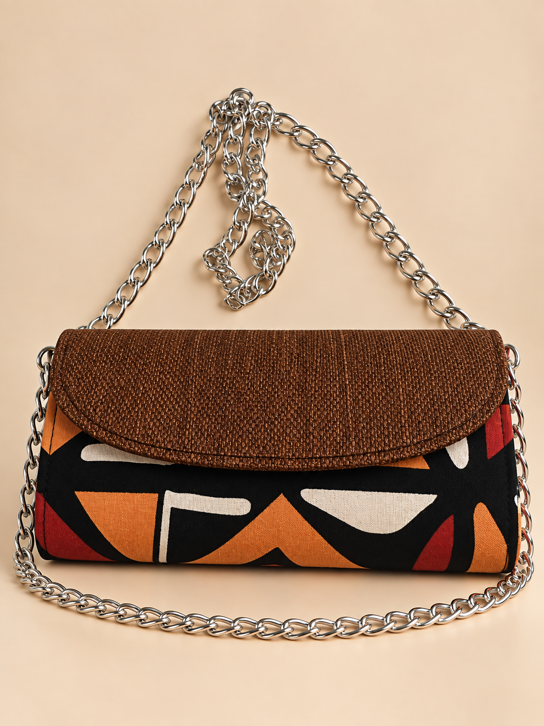 Pochette Kente Chaîne